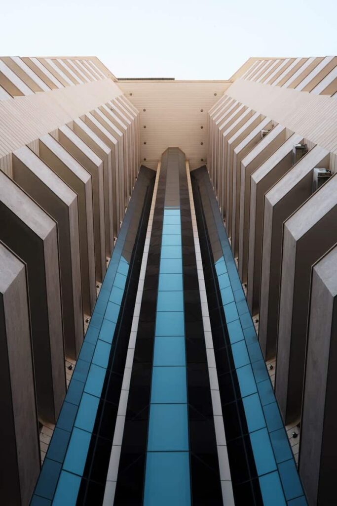 a very tall building with a lot of windows