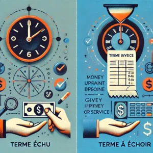 Représentation des concepts terme échu et terme à échoir