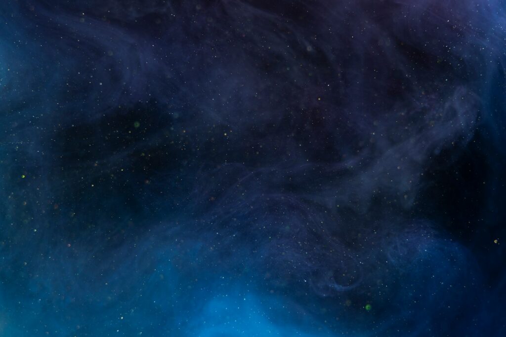 blue and black abstract painting