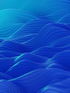 an abstract blue background with wavy lines