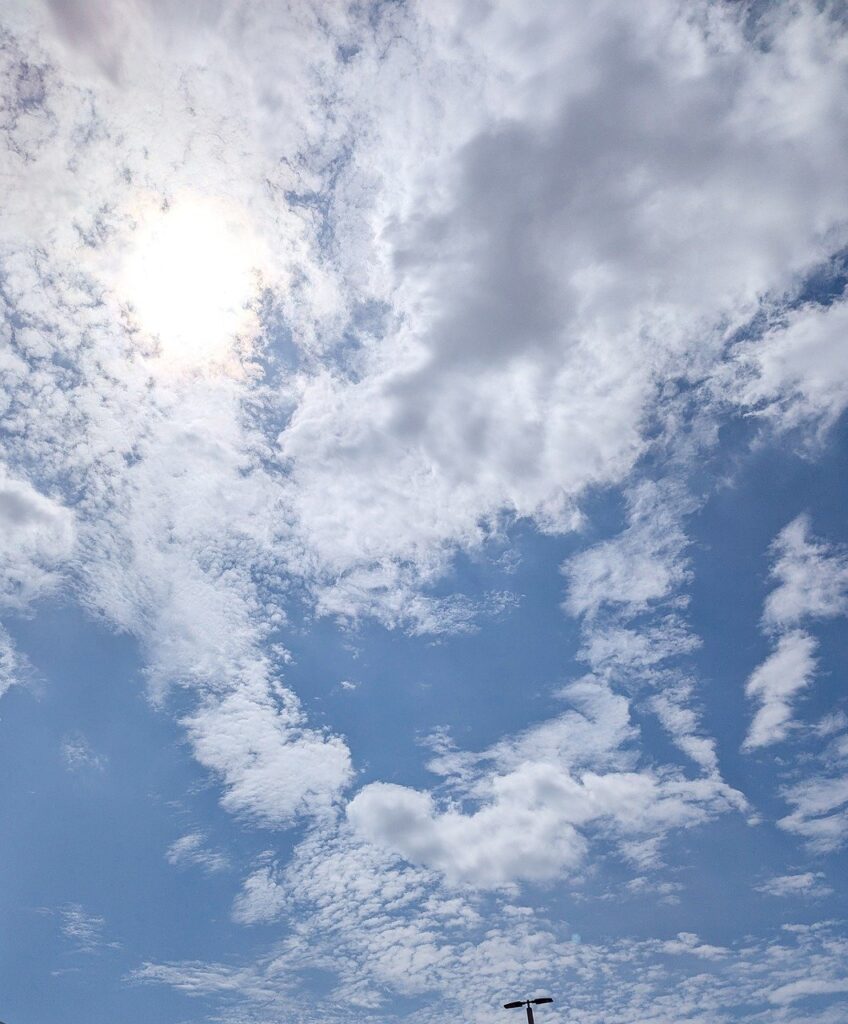 cumulus, stratocumulus, cloudscape, sky, sunshine, nature, spring, summer, clouds, cirrostratus