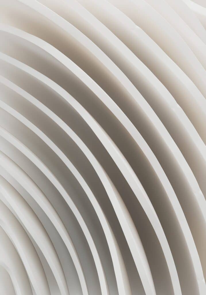 Curved, white lines create an abstract pattern.